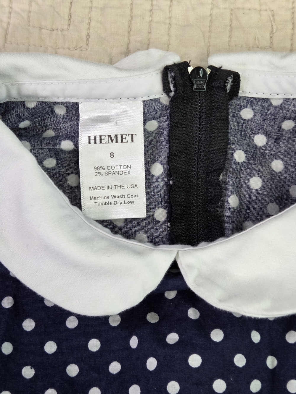 Bundle of 2 Hemet Girls Vintage-Style Dresses - Sizes 8 & 10 - Picture 6 of 11